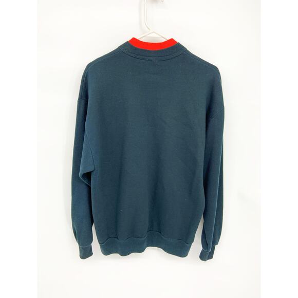 Vintage 90s Whim Z Graphic Birdhouse Crewneck Sweatshirt Size L - Picture 3 of 6